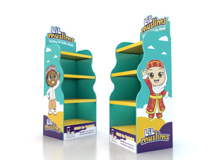 Expositor de Cartón Impreso Personalizado, Diseño Creativo de Dibujos Animados, Estante de Papel para Promoción de Productos Infantiles - Product Image 4