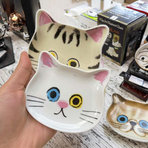 Plats en céramique de conception de visage de <span class=keywords><strong>chat</strong></span> mignon créatif <span class=keywords><strong>pour</strong></span> l'assaisonnement et la <span class=keywords><strong>sauce</strong></span> de soja - Product Image 2