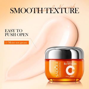 SADOER, <span class=keywords><strong>crema</strong></span> hidratante reafirmante blanqueadora de vitamina C quíntuple con logotipo personalizado OEM, <span class=keywords><strong>crema</strong></span> iluminadora calmante <span class=keywords><strong>para</strong></span> <span class=keywords><strong>piel</strong></span> <span class=keywords><strong>mixta</strong></span> - Product Image 6