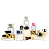Parfum de luxe décantation 30ml testeur de voyage rechargeable atomiseur de parfum mini flacon en verre bouteille avec pulvérisateur rouge/doré