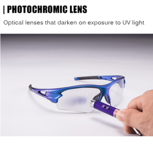 ROCKBROSサイクリンググラスフォトクロミックUV400近視フレームグラデーションブルーバイクサングラスユニセックスフィッシングアイウェア - Product Image 3