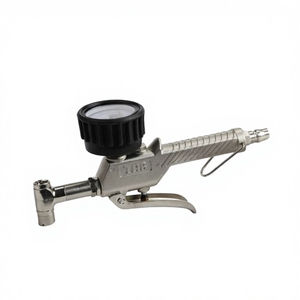 Manomètre de gonflage de pneus à 3 voies en alliage d'aluminium avec conception légère, taille 1/4 pouce pour le detailing automobile - Product Image 1