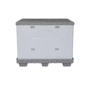 Boîte-palette en plastique Jumbo de <span class=keywords><strong>2000</strong></span> litres avec réservoir de stockage de liquide en vrac à orifice de remplissage supérieur pour détergents industriels et solutions chimiques - Product Image 2