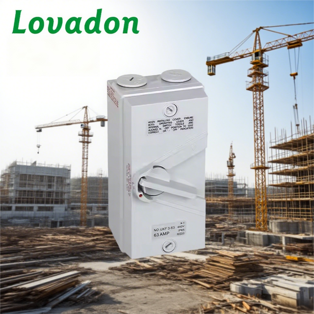 UKF IP65 1P/2P/3P/4P 20A/35A/63A 440V CE Certified Waterproof Isolating Disconnect Switch