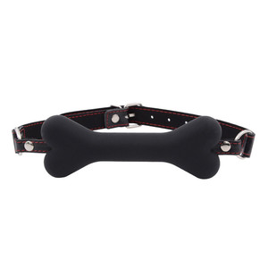 BDSM cane schiavo osso <span class=keywords><strong>in</strong></span> pelle imbracatura a bocca aperta bavaglio orale testa di flagello giocattoli sessuali per donne abbigliamento <span class=keywords><strong>Bondage</strong></span> - Product Image 2