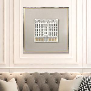 Caja acrílica <span class=keywords><strong>minimalista</strong></span> italiana, decoración de pared con marco 3D para sala de estar, venta al por mayor, más de 2021 - Product Image 1