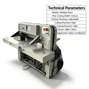 Machine de découpe de papier <span class=keywords><strong>hydraulique</strong></span> informatisée d'<span class=keywords><strong>occasion</strong></span>, guillotine 380V, moteur haute précision, haute productivité pour - Product Image 2
