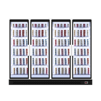Réfrigérateur commercial pour boissons de supermarché, 4 portes, vitrine réfrigérée pour boissons, réfrigérateur commercial LG