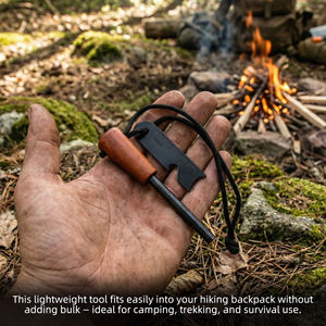 أداة إشعال النار المحمولة من مصنع بايوهنغ مباشرة، عصا إشعال المغنيسيوم مع أداة إشعال، أداة إشعال النار للبقاء على قيد الحياة في الهواء الطلق - Product Image 5