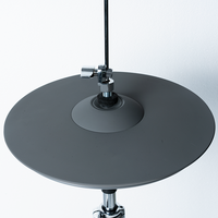 UNLOCK CY-14H G 14 pouces Gris Pad de batterie électronique multi-zones Instrument de percussion polyvalent fait main Ensemble de cymbales polyvalent 1,5 kg
