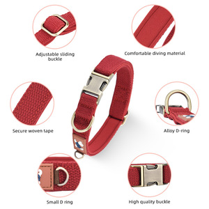 <span class=keywords><strong>Collar</strong></span> de Perro de Poliéster Sólido para Perros Pequeños y Medianos, Personalizado con Grabado, Anillo Antipérdida para Pasear - Product Image 5