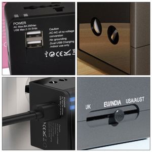 Adaptateur de Voyage Universel en Gros vers USB EU avec Plusieurs Types Disponibles au Choix - Product Image 2