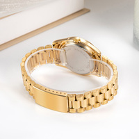 Reloj de pulsera de lujo con diamantes de rubí para parejas, conjunto de regalo de San Valentín, joyería con personalidad