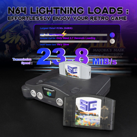 Cartouche de jeux N64 open source SummerCart64, compatible avec carte SD 32 Go, plus de 5400 jeux et jeux 64DD, Summer Cart 64