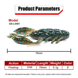 <span class=keywords><strong>Leurre</strong></span> souple flottant de haute qualité pour la pêche au poisson mandarin noir, type crevette mouchette, <span class=keywords><strong>leurre</strong></span> souple Nede Ned. - Product Image 2