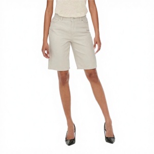 Shorts en jean stretch en coton taille haute coupe droite ajustée pour femme – Nouvelle collection été, tendance, sexy et sophistiquée – Meilleures ventes - Product Image 2