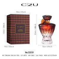 Parfum EDP C2U Ayman Vintage Carved OEM avec logo personnalisé, marque privée, vente en gros, 75 ml, Woody Fougere