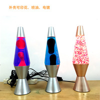 Lampes décoratives LED USB à brancher, taille moyenne, design unique, à mouvement scintillant, effet cire et lave, forme fusée, pour la maison, vente en gros directe usine