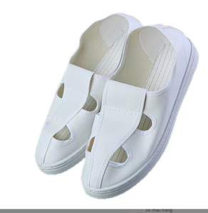 Chaussures de travail antistatiques blanches pour salle blanche, conformes ESD, à enfiler, pour usine d'électronique et de semi-conducteurs - Product Image 3