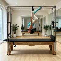 Ensemble complet de 5 pièces pour Pilates : Reformer en bois, Cadillac, Ladder Barrel, Correcteur de colonne vertébrale, Chaise Wunda – Équipement de studio