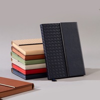 Cuaderno A5 de Cuero PU con Encuadernación Cosida, en Caja de Regalo, Diario Texturizado, Bloc de Notas, en Oferta