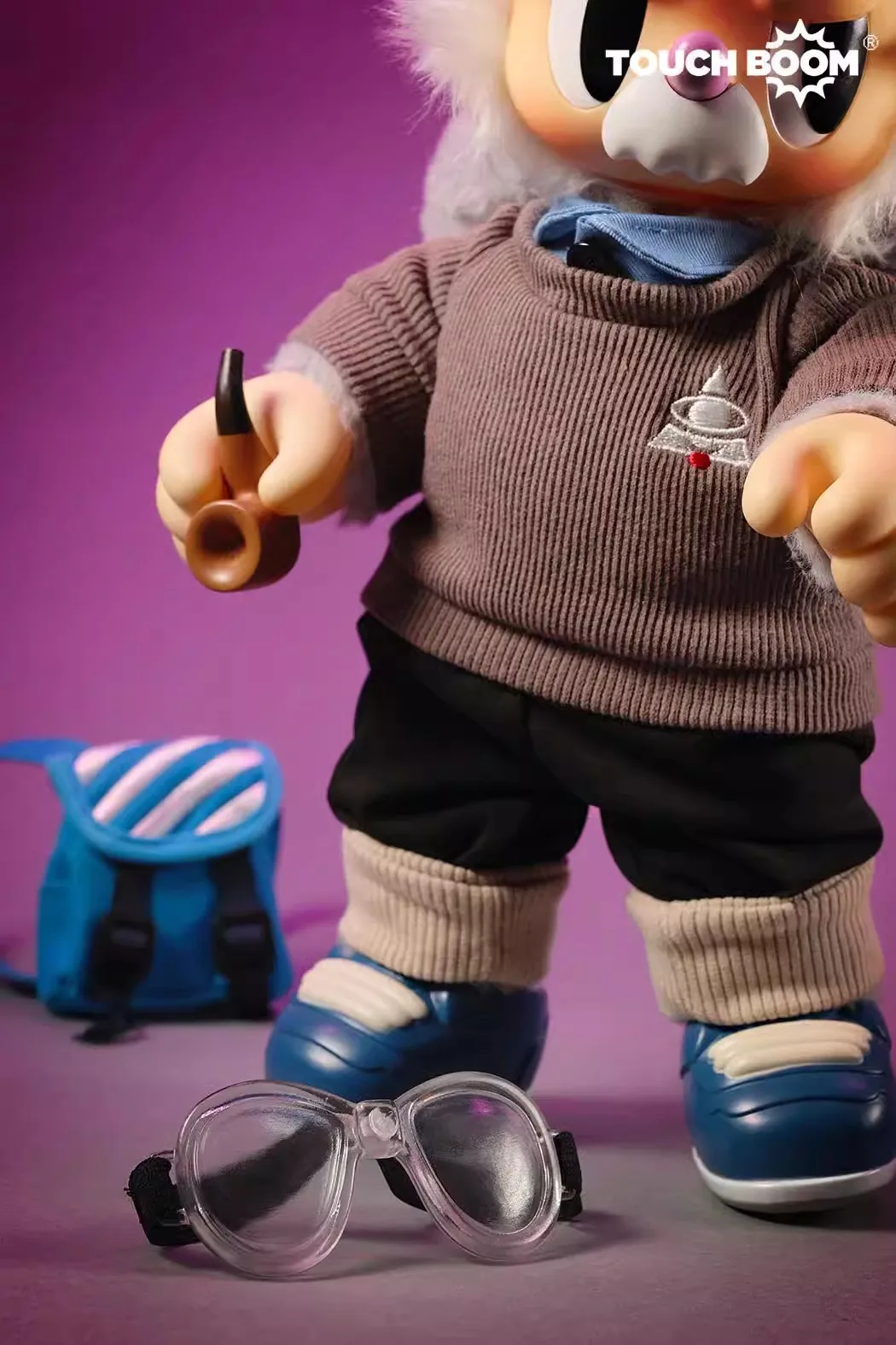 Touch Boom Einstein Rebellious Bear Plush Doll - Collectible Toy