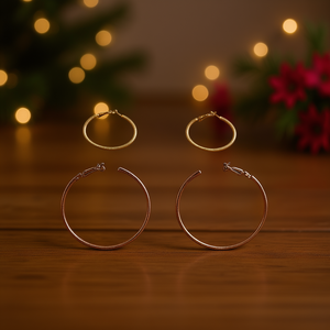 Linda FASHION - Aros de Moda Chapados en Oro, Aleación, Joyería de Fiesta para Mujer, 3 Pares, Diseño Geométrico - Product Image 2