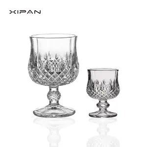 Hot Style Vintage Glasses Wine Goblet Custom Available Vintage Wine Glass Cup 50ml 190ml