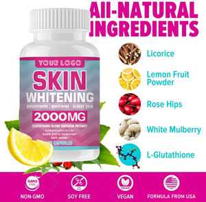 ผู้ผลิต OEM แบรนด์ส่วนตัว แคปซูลกลูต้าไธโอนผสม ช่วยให้ผิวขาวกระจ่างใส ต่อต้านริ้วรอย บำรุงผิวให้ขาวใส - Product Image 5