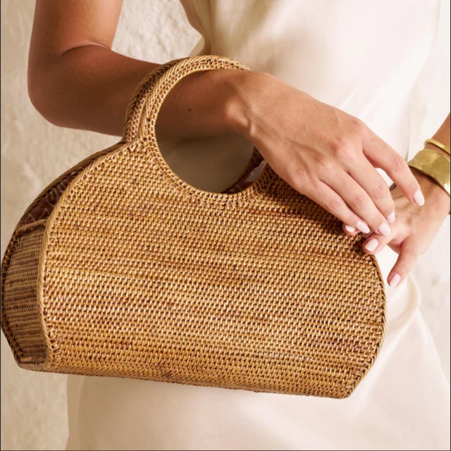 Handcrafted Rattan Purse Boho Style Eco Friendly Natural Handbag Stylish Artisan Bag for Women Wholesale from Vietnam