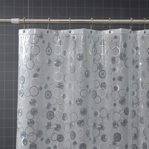 100% PEVA 3D cercle givré Semi-Transparent <span class=keywords><strong>rideau</strong></span> <span class=keywords><strong>de</strong></span> <span class=keywords><strong>douche</strong></span> doublure créative porte <span class=keywords><strong>de</strong></span> blocage <span class=keywords><strong>de</strong></span> l'eau pour salle <span class=keywords><strong>de</strong></span> bain aucun perçage requis - Product Image 3