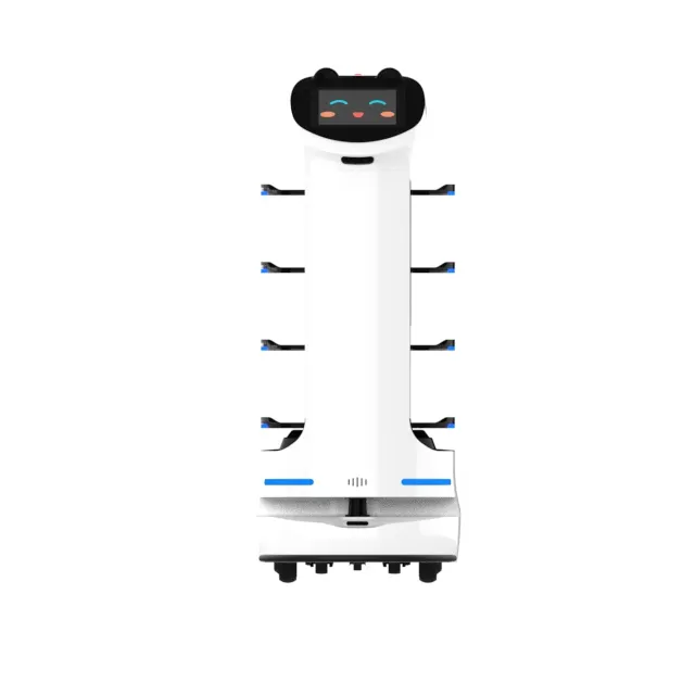 신제품 스마트 푸드 로봇 완전 자동화 된 식품 배달 로봇 푸드 트럭 판매 서비스 자동 조종 장치 최고의 거래