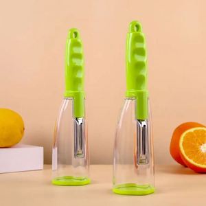 Couteau Éplucheur de Fruits et Légumes avec Récipient Intégré – Nouveauté Tendance pour la Maison - Product Image 2