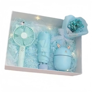 Magnifique ensemble cadeau comprenant un ventilateur à main, un parapluie et un humidificateur pour la fête des mères, les mariages et des idées de nouveaux produits pour <span class=keywords><strong>maman</strong></span> - Product Image 1