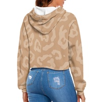 Haut court à capuche tricoté pour femme, style hip-hop, imprimé, décontracté, à manches longues, respirant, personnalisé, pour l'automne