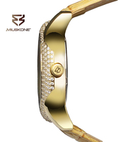 Reloj de Cuarzo SPARKTIME MS22 para Mujer, Acero Inoxidable, Correa de Cuero de Vaca de 18 mm, Cristal Hardlex de 36 mm, Resistente al Agua 50 m, Moda y Negocios