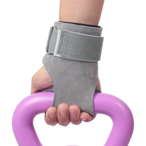 Custom Logo Microfiber Wrist <b>Straps</b> Gymnastic Weight Lifting Hand Grips with Padded Palm Protector for Outdoor Use - Product Image 2