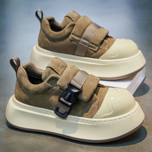 Chaussures décontractées à semelle épaisse de haute qualité, rehaussantes, en mousse super épaisse, à bout rond et au design original - Product Image 5