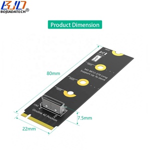 Оптовая продажа с завода: Адаптер-карта SFF-8611/SFF-8612 Oculink на интерфейс <span class=keywords><strong>M</strong></span>.2 PCIE 4.0 NVMe Key-<span class=keywords><strong>M</strong></span> (форматы 2280, 2260, 2242, 2230) - Product Image 3