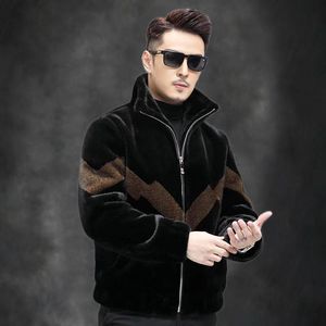 Nuova <span class=keywords><strong>pelliccia</strong></span> personalizzata integrata lungo visone giacca Varsity giacca da <span class=keywords><strong>uomo</strong></span> in <span class=keywords><strong>pelliccia</strong></span> sintetica da <span class=keywords><strong>uomo</strong></span> - Product Image 6