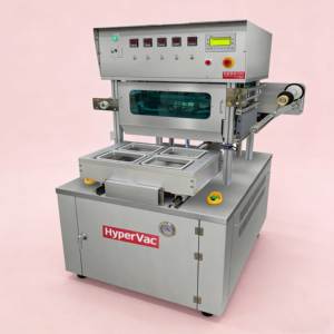 Machine d'emballage sous vide semi-automatique pour barquettes alimentaires, équipement industriel de scellage sous film, en acier inoxydable SUS304 - Product Image 4