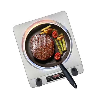 Induction Cooker Single Burner 2200W Stainless Steel Housing Ceramic Panel Touch Control 110V 220V <b>Universal</b> <b>Plug</b> - Product Image 5