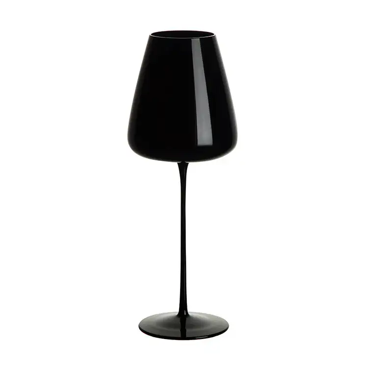 Black Crystal Long Stem Rotwein gläser Cocktail getränk Trinken Weingläser Cup Set