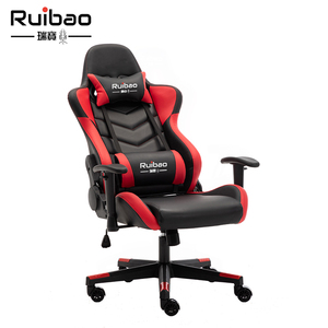 Chaise de bureau ergonomique de style industriel Ruibao OEM, dossier haut en cuir PU, avec support lombaire, pivotante, vérin à gaz 4 positions - Product Image 4