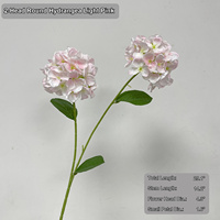 Bunga Hydrangea Buatan dari Produsen HGA, Tangkai Sutra untuk Dekorasi Pernikahan, Ruang Tamu, Vas Meja Rumah, dan Dekorasi Pesta Hotel