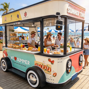 Camión de Comida ZOWN, Duradero y Personalizado, Carrito de Comida Móvil para Exteriores con Equipo de Cocina Completo para Servicio de Catering Callejero - Product Image 1