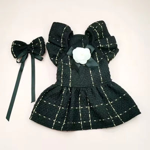 ชุดเดรสเจ้าหญิงสำหรับสัตว์เลี้ยงในช่วงฤดูร้อนสำหรับสุนัขและแมว ชุดเดรสเจ้าหญิงสำหรับสุนัขพร้อมห่วงจูง กระโปรงสำหรับแมว เสื้อผ้าสุนัข ชุดเดรสเสื้อเชิ้ต - Product Image 5