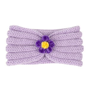 <span class=keywords><strong>Diadema</strong></span> elástica para niñas recién nacidas de invierno 2021, <span class=keywords><strong>diadema</strong></span> de punto barata con turbante de lana con <span class=keywords><strong>flores</strong></span>, <span class=keywords><strong>diadema</strong></span> para bebé - Product Image 4