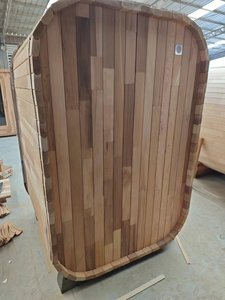 Sauna à vapeur individuel d'extérieur en <span class=keywords><strong>bois</strong></span> de cèdre massif du Canada, vente en gros mondiale, 1 personne - Product Image 3