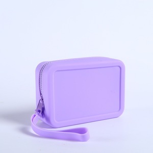 Borsa cosmetica in Silicone portatile, pronta per la fabbrica, multifunzione, con chiusura a cerniera, semplice <span class=keywords><strong>portamonete</strong></span> portatile - Product Image 6